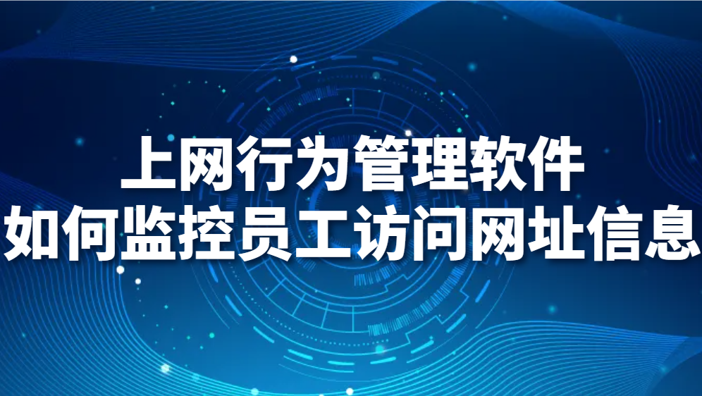 上网行为管理软件如何监控员工访问网址信息(图1)
